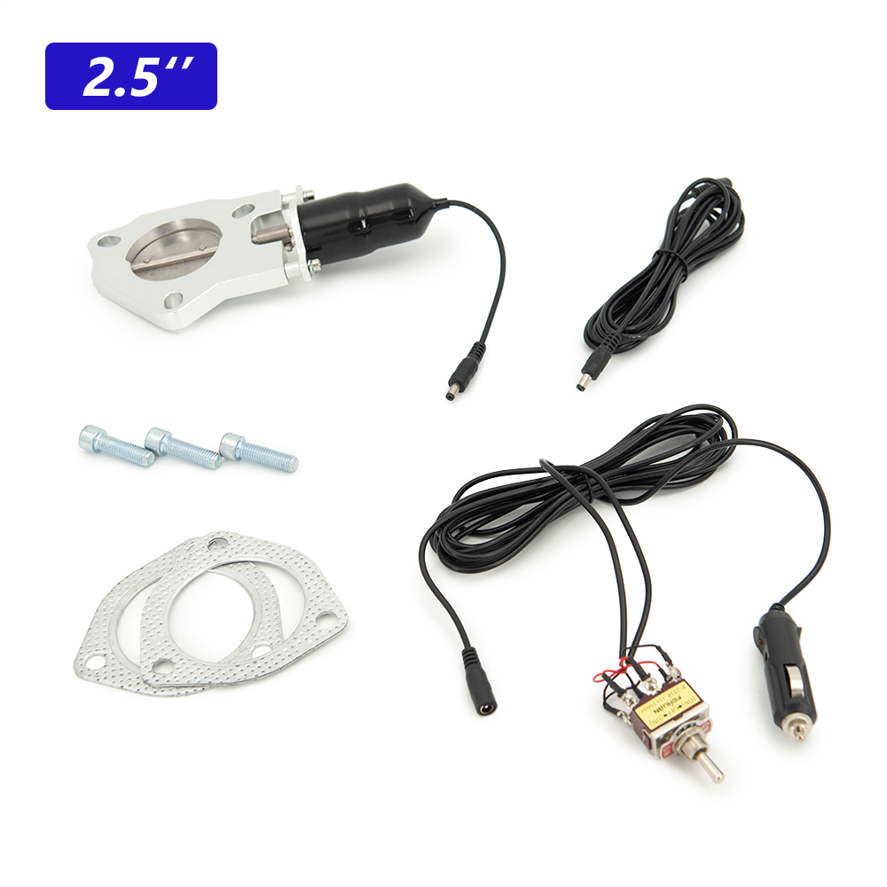 Electric Exhaust Cutout Valve Kit 2.5 3.0 - Pipa Knalpot Baja Tahan Karat Universal