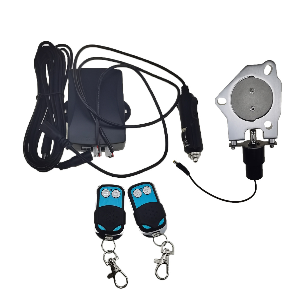 Electric Exhaust Cutout Valve Kit 2.5 3.0 - Saklar jarak jauh listrik, Kit potongan