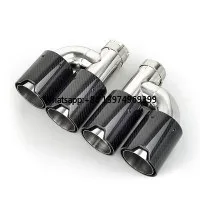 Exhaust Tips Dual Outlet Carbon Fiber 63Mm - Ujung Knalpot Serat Karbon Tipe Dua