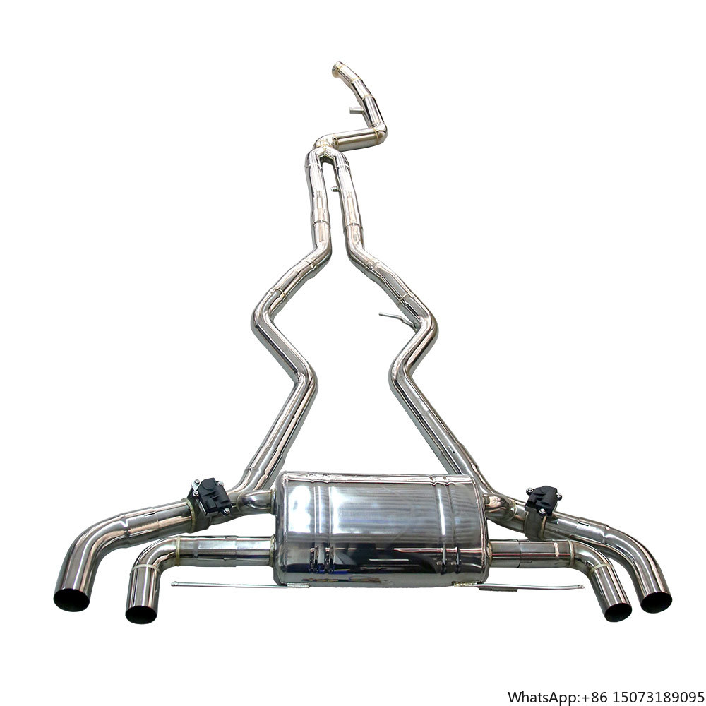 Exhaust Muffler Stainless Steel Universal - Sistem Knalpot Valvetronic CatBack + Downpipe