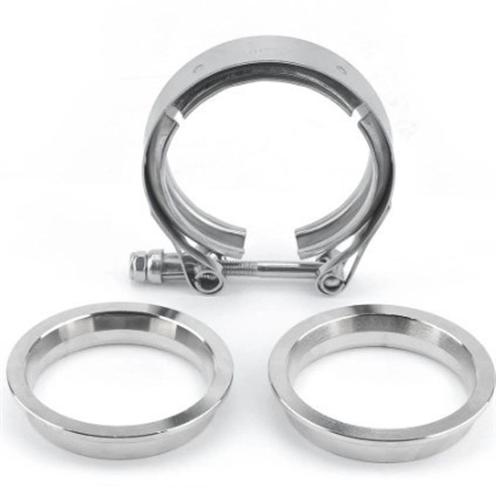 Exhaust V Band Clamp Flange Kit Stainless - Kit Klem V-Band Baja Tahan Karat