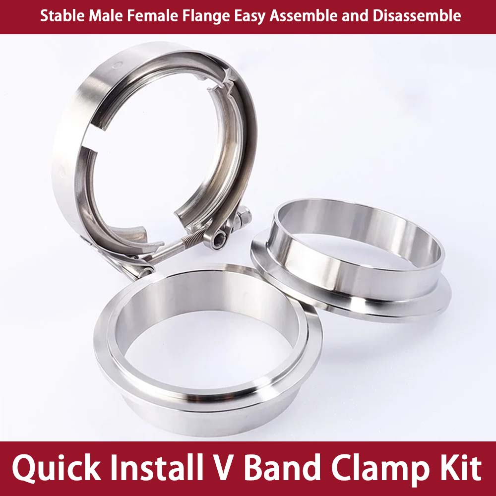 Kit Klem V-Band Universal dari - Exhaust V Band Clamp Flange Kit Stainless ulasan dan harga