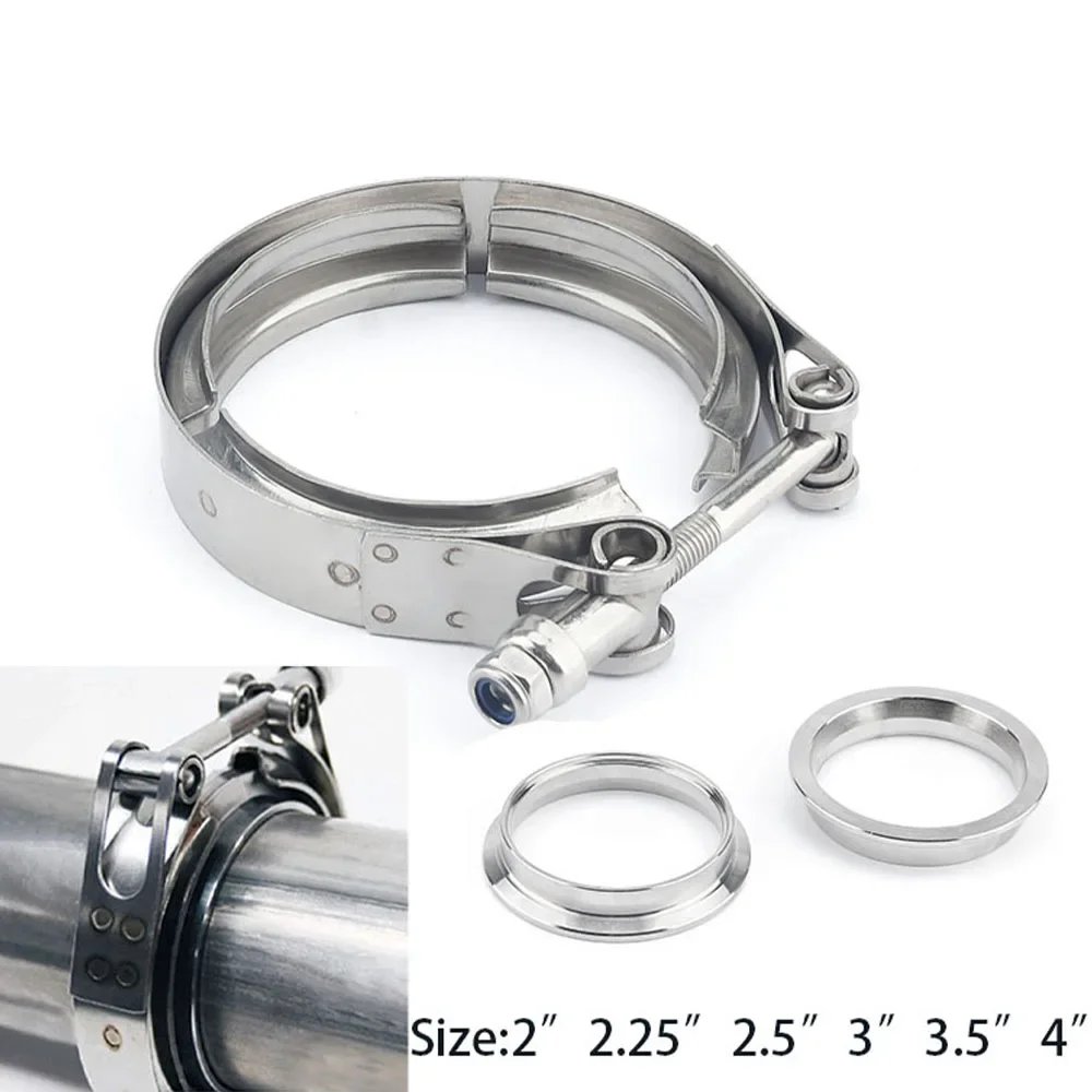Kit Klem V-band Flens Baja Tah - Exhaust V Band Clamp Flange Kit Stainless ulasan dan harga