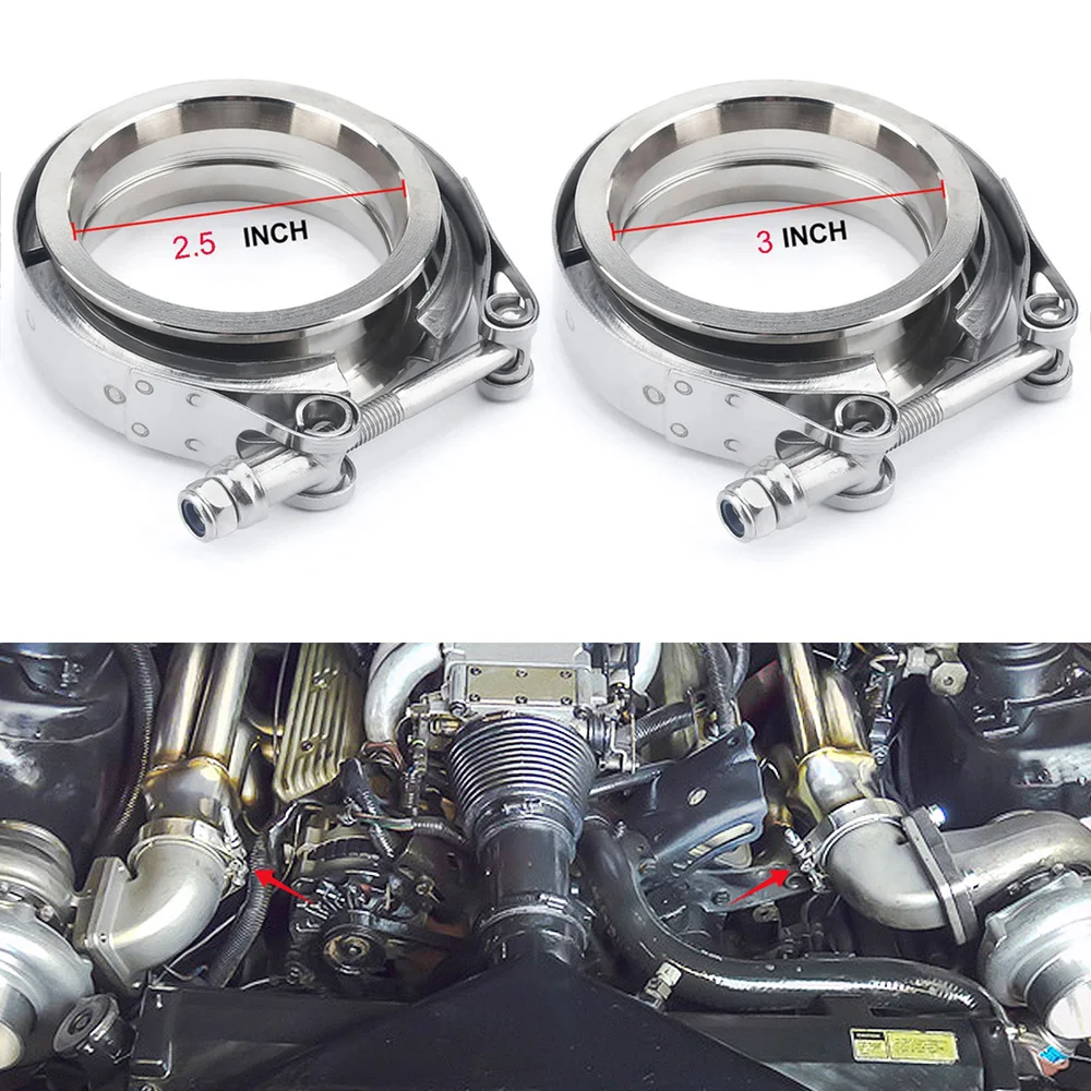 Kit Klem V-band Flens Baja Tah - Exhaust V Band Clamp Flange Kit Stainless ulasan dan harga