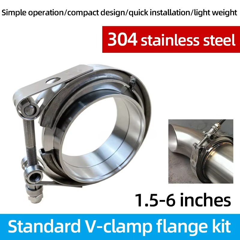 Klem V Standar dengan Pengait  - Exhaust V Band Clamp Flange Kit Stainless ulasan dan harga