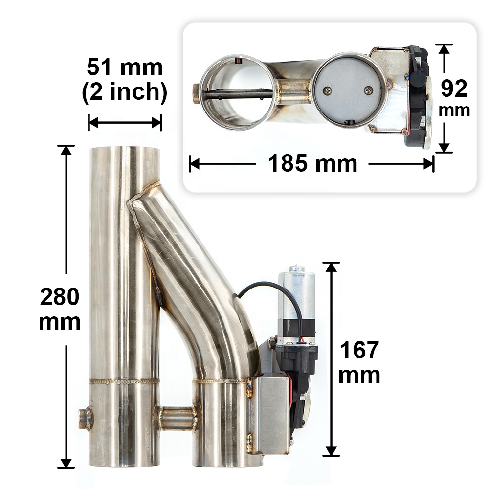 Pipa Knalpot Listrik Tipe Y 2. - Dual Exhaust Cutout Valve Y Pipe Stainless ulasan dan harga