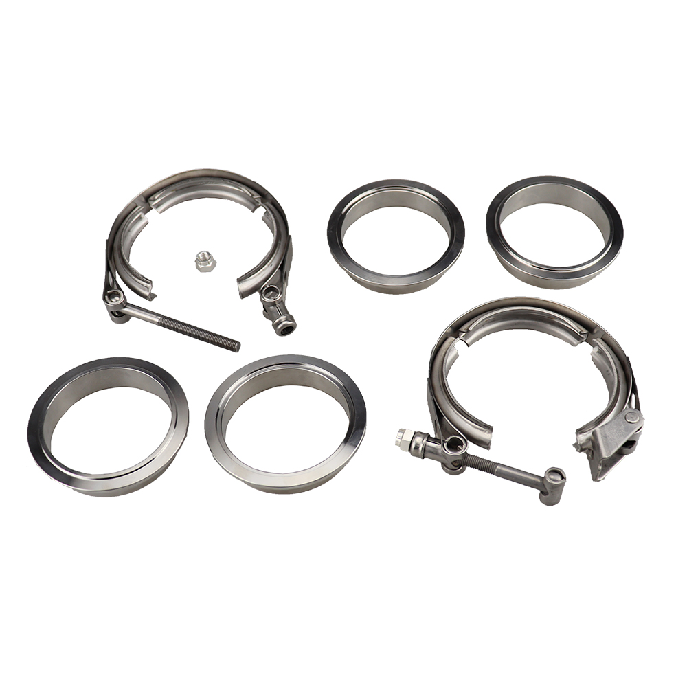 Klem V-band Baja Tahan Karat 3 - Exhaust V Band Clamp Flange Kit Stainless ulasan dan harga
