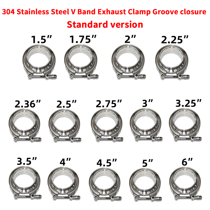 Penjepit V-Band Baja Tahan Kar - Exhaust V Band Clamp Flange Kit Stainless ulasan dan harga
