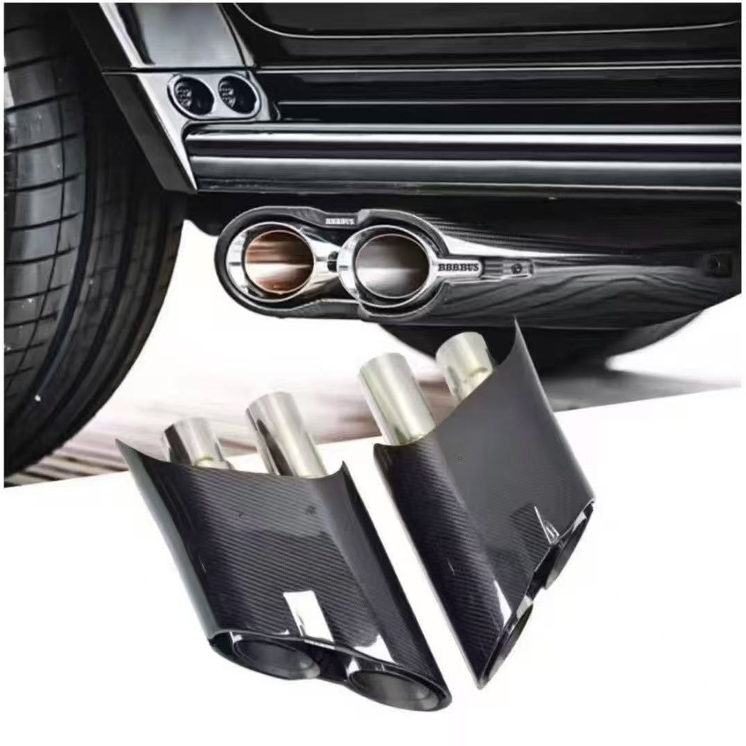 Produsen Ujung Knalpot Stainle - Exhaust Tips Dual Outlet Carbon Fiber 63Mm ulasan dan harga