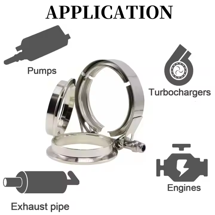 Untuk Kit Klem V Band Universa - Exhaust V Band Clamp Flange Kit Stainless ulasan dan harga