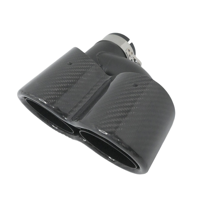 Ujung Knalpot Ganda Tipe Y 63m - Exhaust Tips Dual Outlet Carbon Fiber 63Mm ulasan dan harga