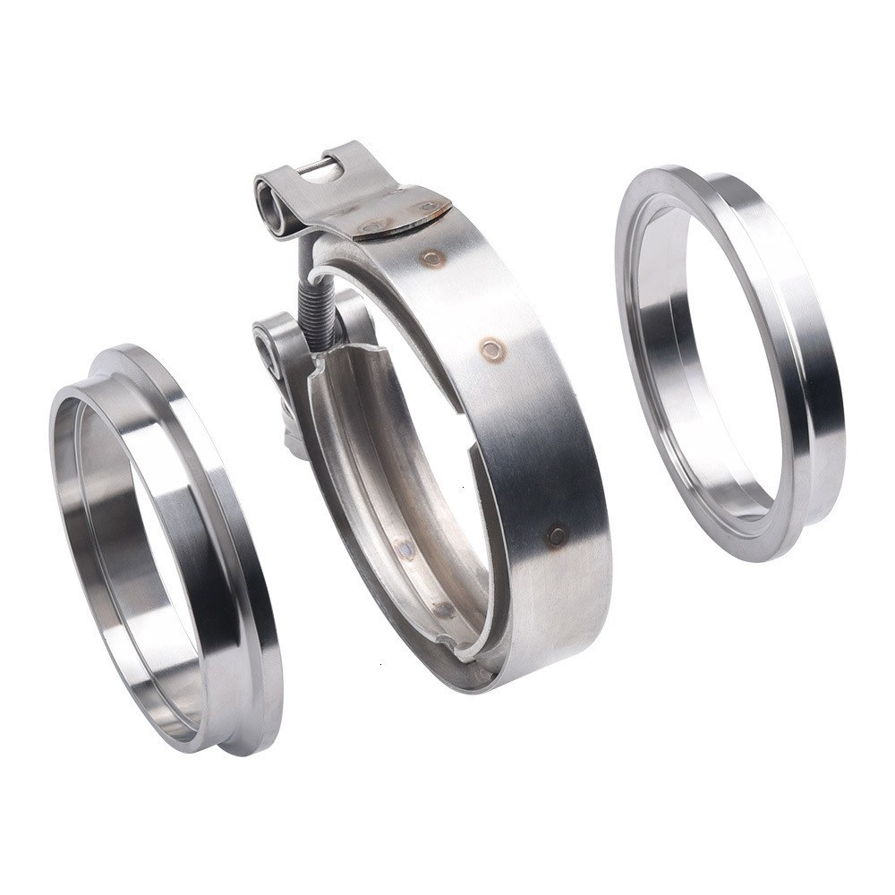 2' 2.25' 2.5' 2.75' Baja Tahan - Exhaust V Band Clamp Flange Kit Stainless ulasan dan harga