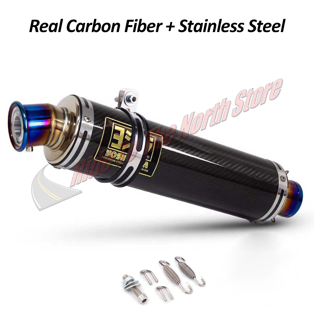 Knalpot Motor Universal 51MM I - Exhaust Muffler Stainless Steel Universal ulasan dan harga