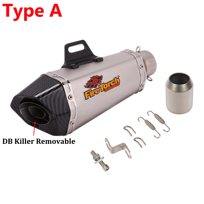 Knalpot Motor Universal 51mm U - Exhaust Muffler Stainless Steel Universal ulasan dan harga