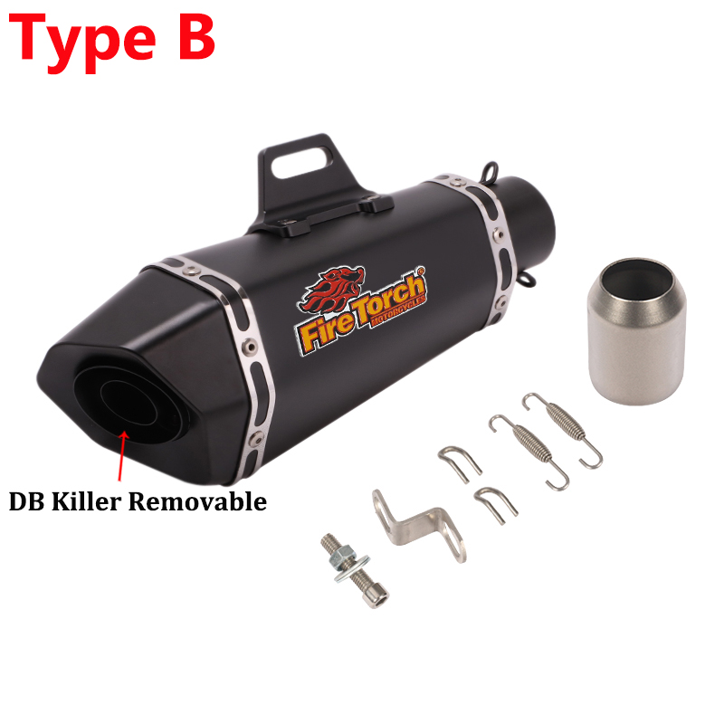 Knalpot Motor Universal 51mm U - Exhaust Muffler Stainless Steel Universal ulasan dan harga