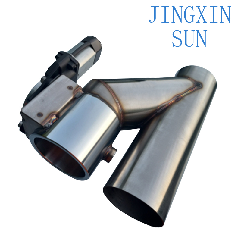 Pipa header knalpot stainless  - Dual Exhaust Cutout Valve Y Pipe Stainless ulasan dan harga